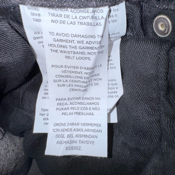 Mango brand distressed light black skinny cropped raw hem jeans. Size 8. NWT - Picture 16 of 16